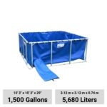Estanque de agua plegable 1500 Galones (5.680 L)