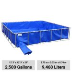 Estanque de agua plegable 2500 Galones (9.460 L)