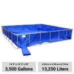 Estanque de agua plegable 3500 Galones (13.250 L)